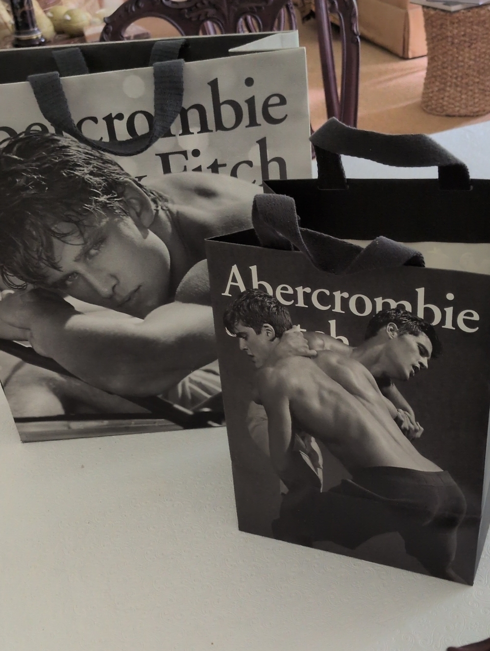 Abercrombie & Fitch Bruce Webber Shopping Bags